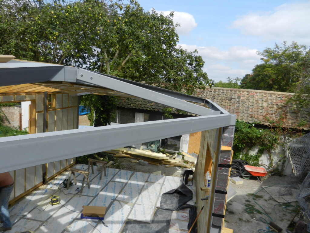 Mirror Pod Extension to Grade II Listed Thatched Cottage | Gawn Associates